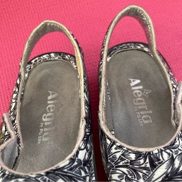 Alegria Kendra KEN-679 Sz 41 (10)Sandals Shoes Blue White Ankle Strap Comfort - Picture 6 of 8